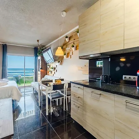 Elegant Beachfront With Balcony & Ocean View In Playa Paraiso 阿德耶